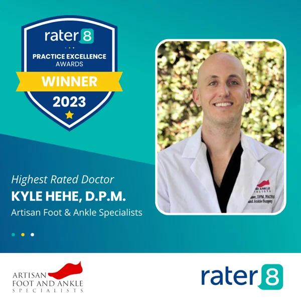 Kyle Hehe 2023 Rater8 award