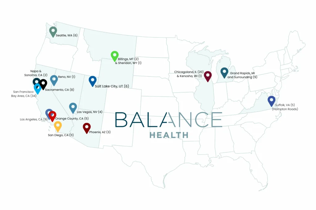 Balance Health Office map
