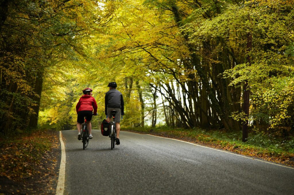 University Foot & Ankle Institute - Couple cycling down country road