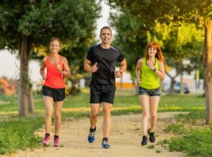 Happy Runners in the Park - SoCal Foot Care Murriets CA